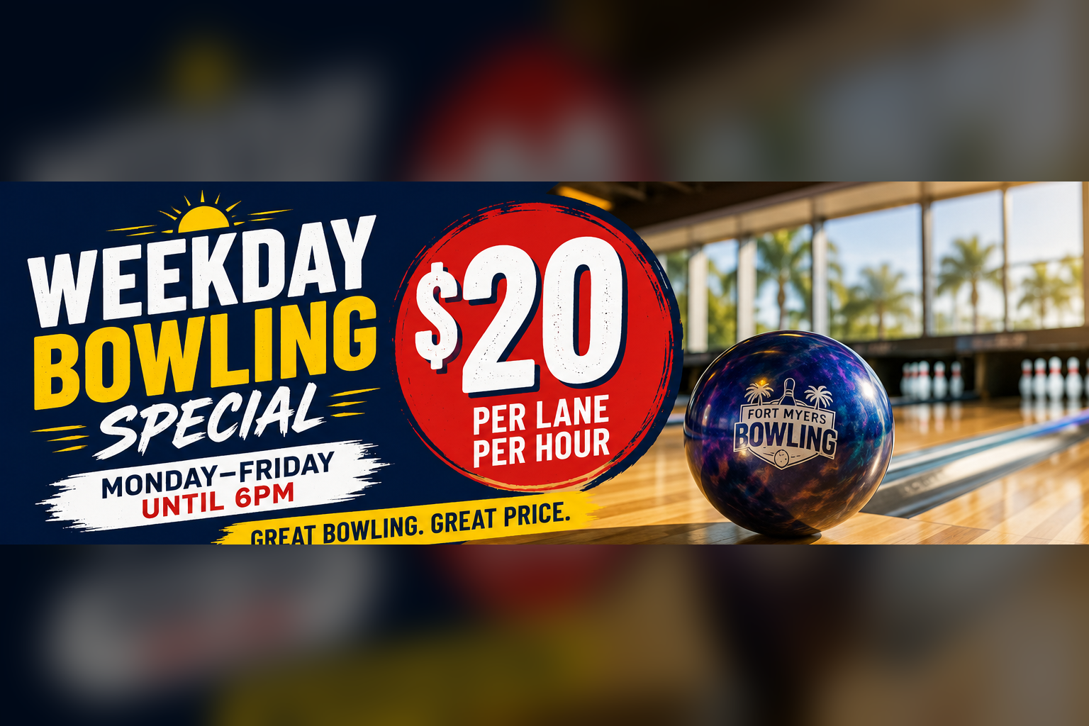 $20 Weekday Bowling Special at Fort Myers Bowling